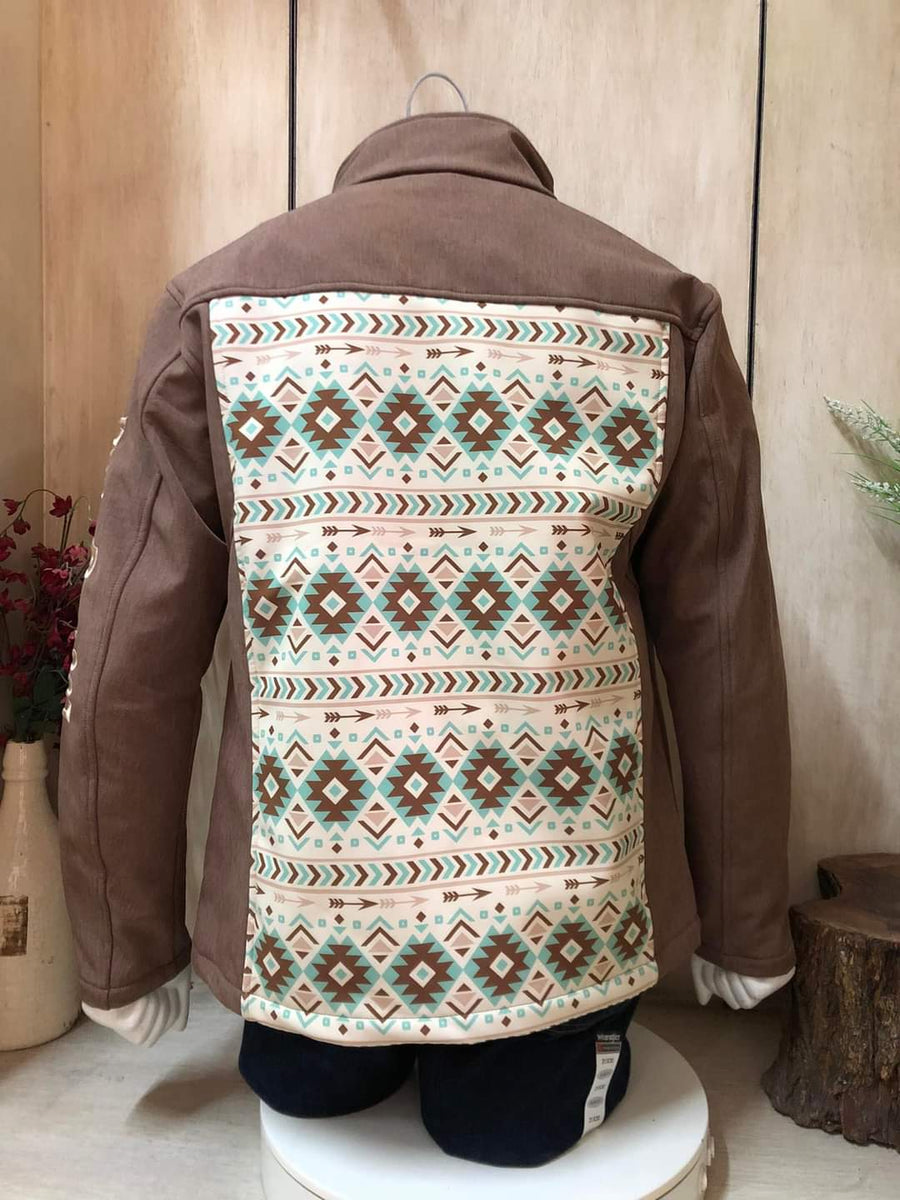 Heather Brown Aztec Jacket