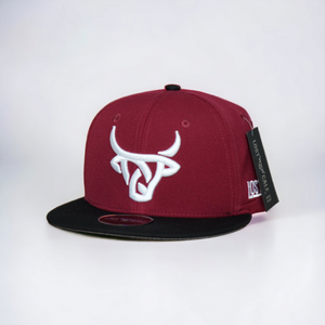 Fitted Hat - Maroon / Black