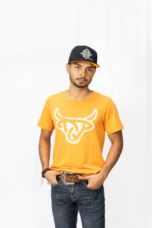 Angus Tee Heather Orange