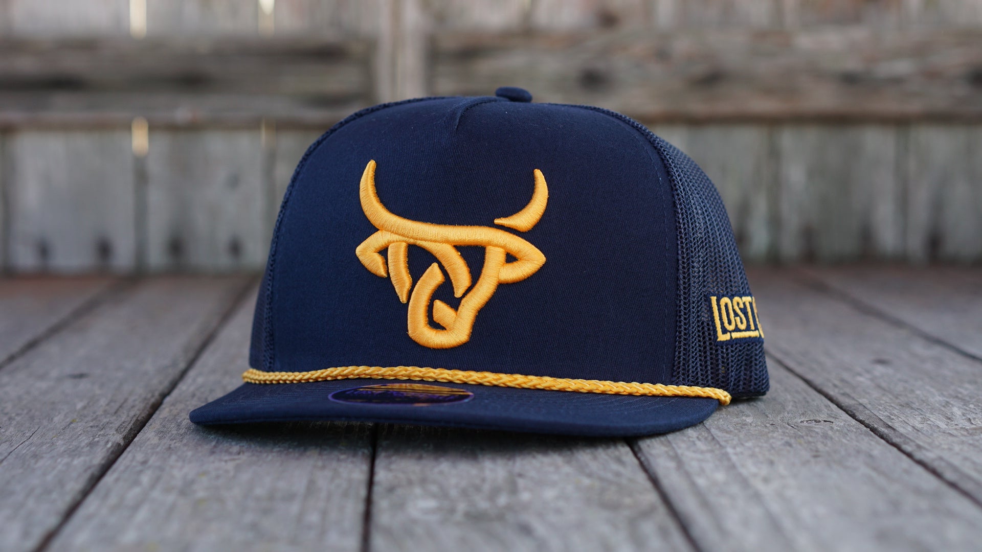 Tour Rope Hat - Navy and Gold